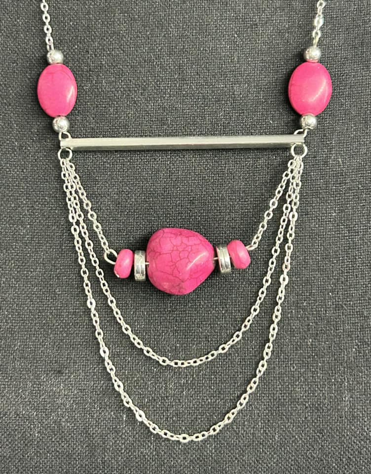 Dyed Stone Necklace