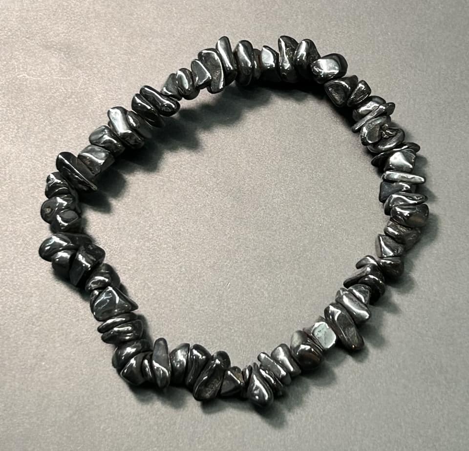 Hematite Chip Bracelet