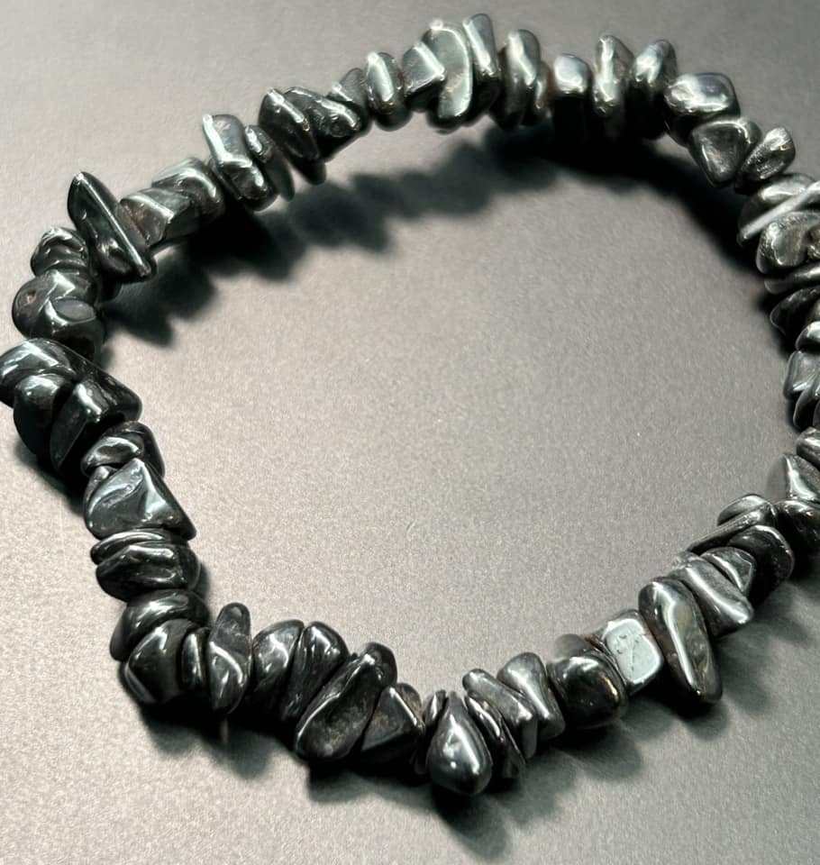 Hematite Chip Bracelet