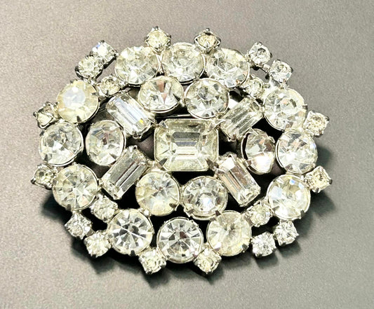 Vintage Rhinestone Brooch