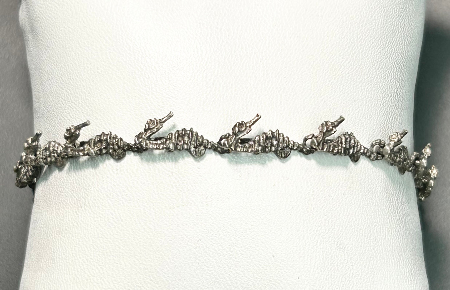 Artisan Sterling Silver Seahorse Bracelet