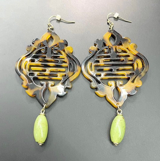 Acrylic Asian Earrings