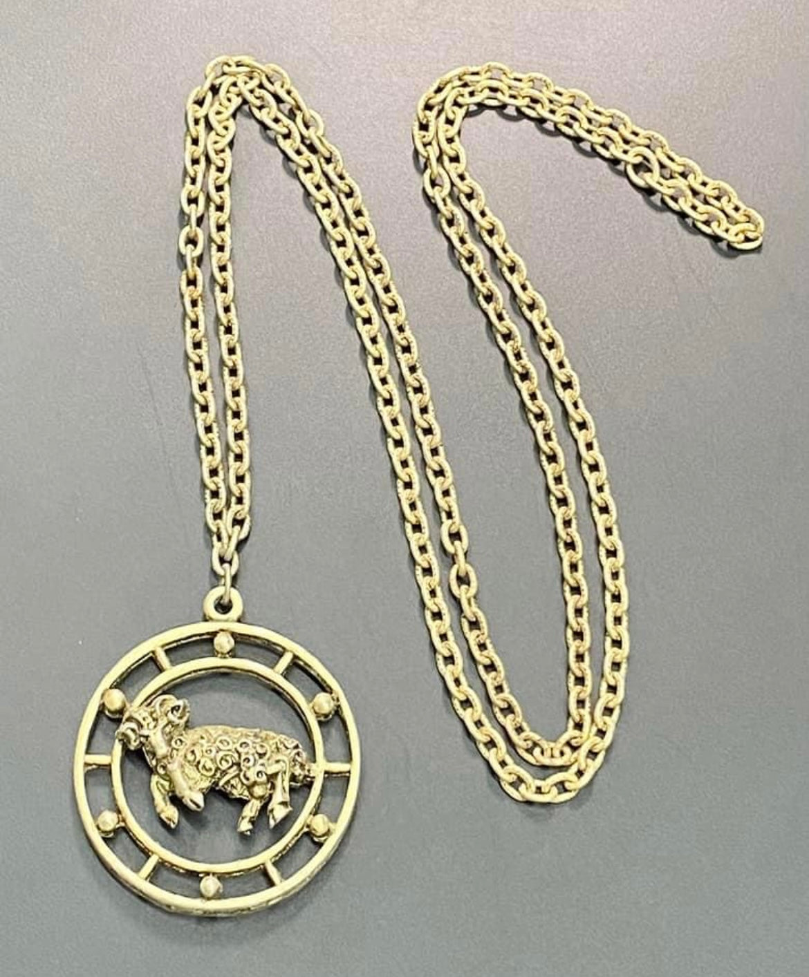 Celebrity Zodiac Aries Sign Necklace