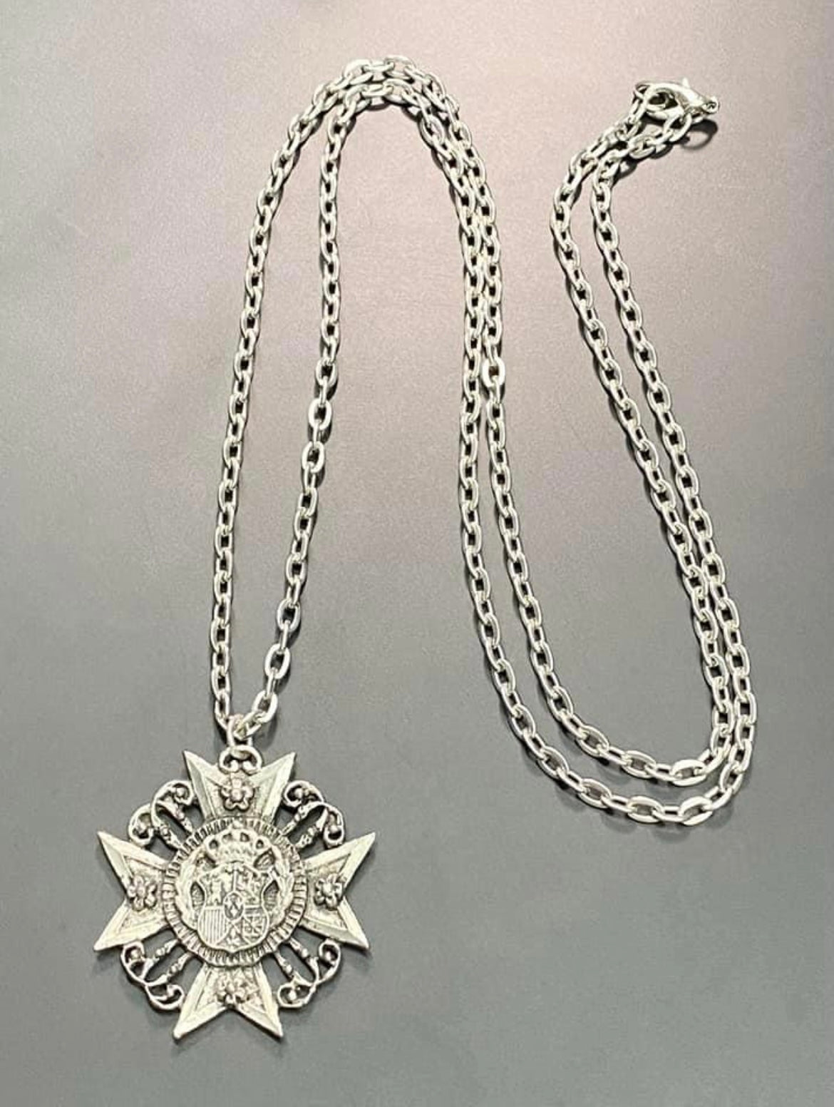 Vintage Crest Necklace
