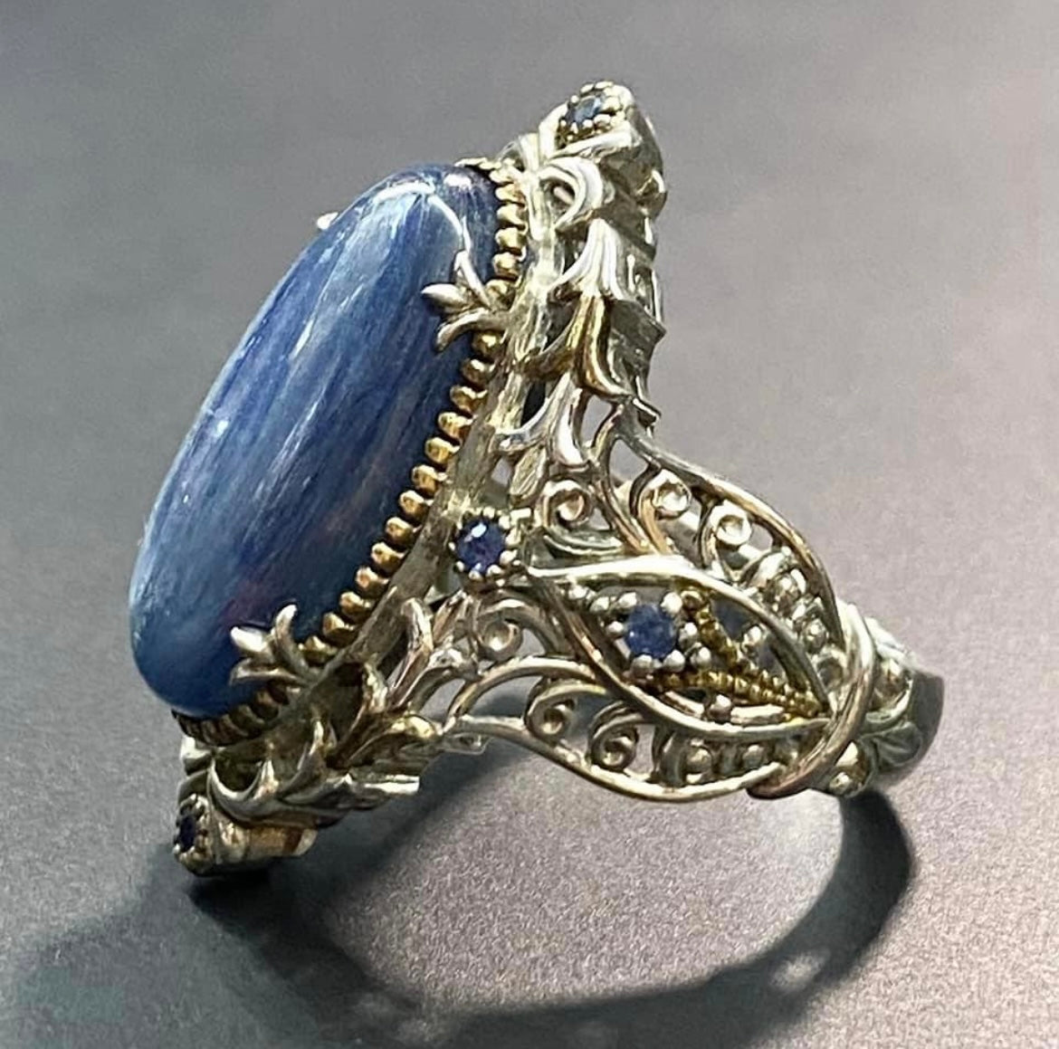 Michael Valitutti Sterling Silver Kyanite Ring