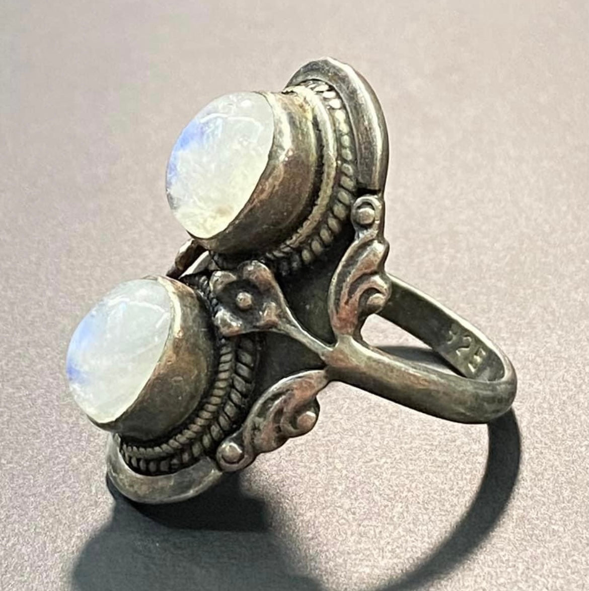 Sterling Silver Moonstone Ring