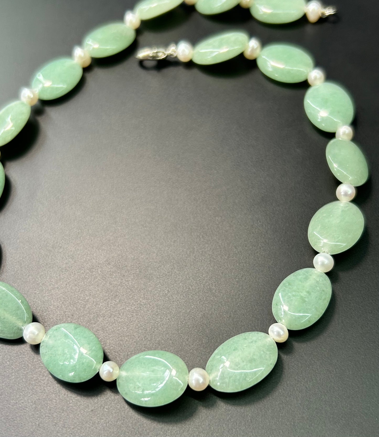 Aventurine & Pearl Necklace