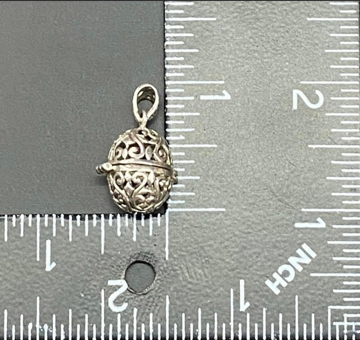 Sterling Silver Prayer Box Pendant