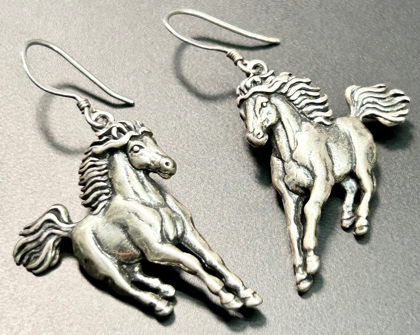 SC Sterling Silver Horse Earrings