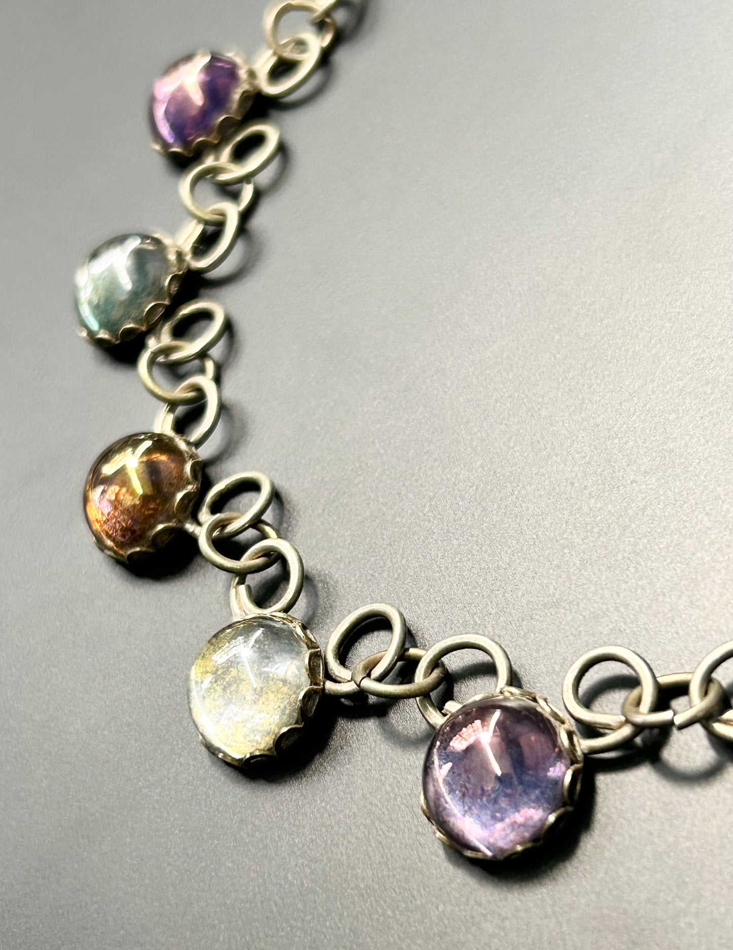 Glass Cabochon Necklace