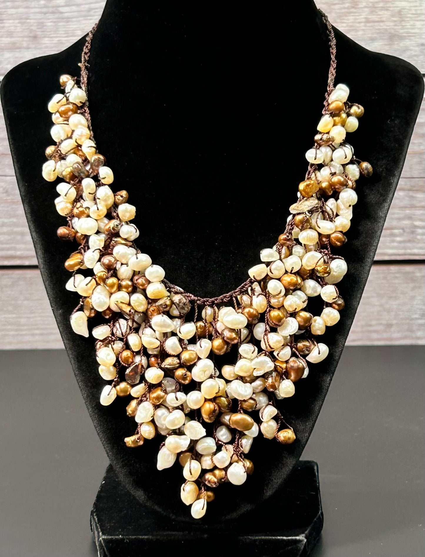 Cascading Pearl Necklace