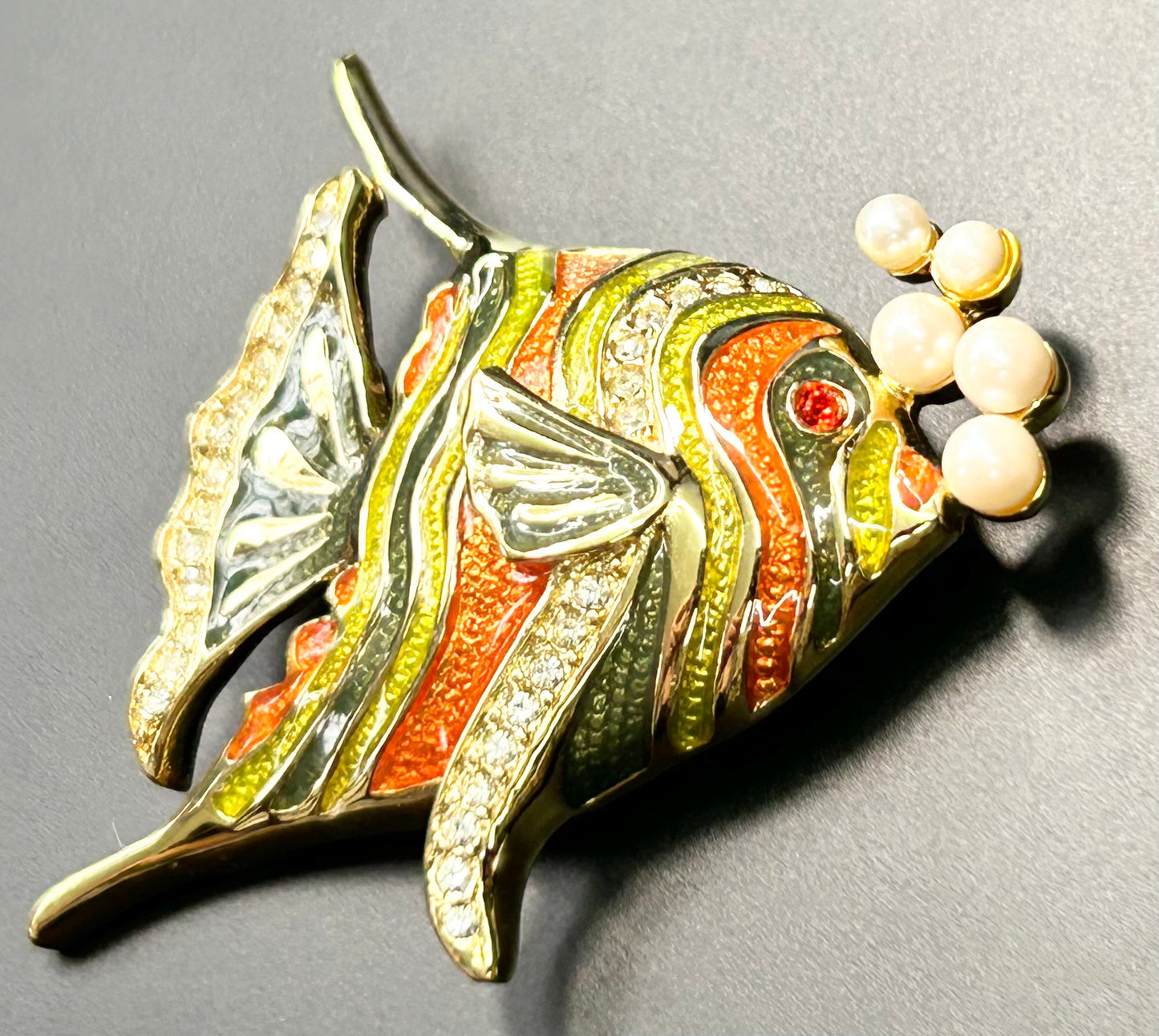 Bob Mackie Fish Brooch