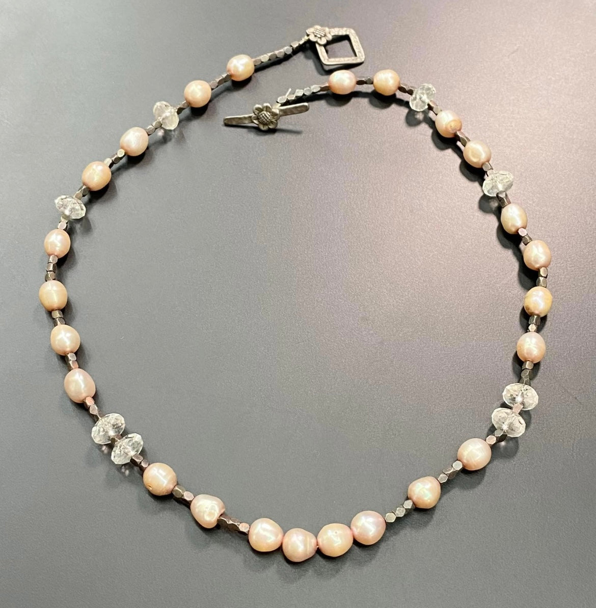 Sterling Silver Pearl Necklace