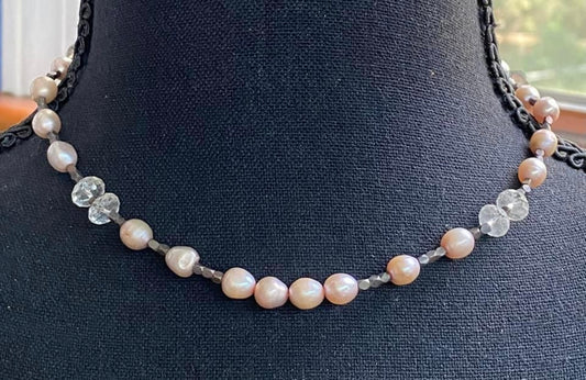 Sterling Silver Pearl Necklace