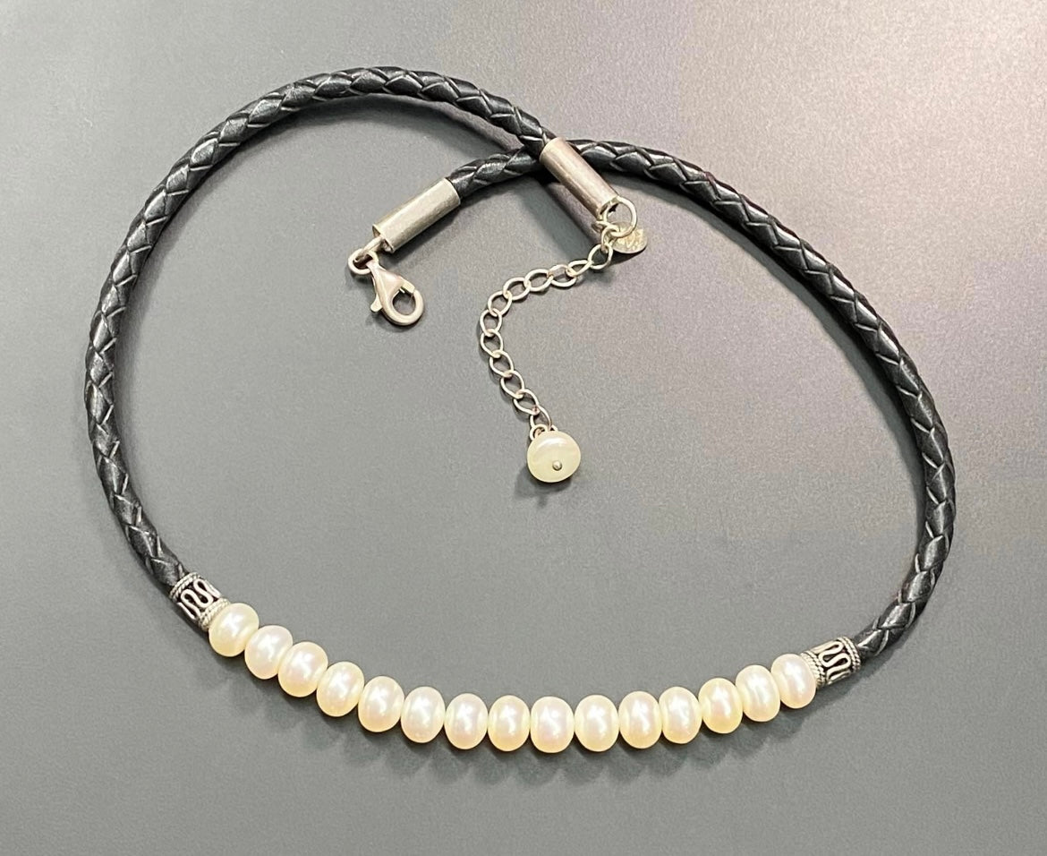 Sterling Silver Pearl Necklace