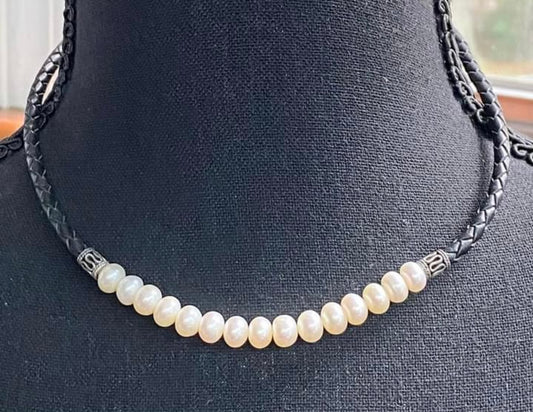 Sterling Silver Pearl Necklace