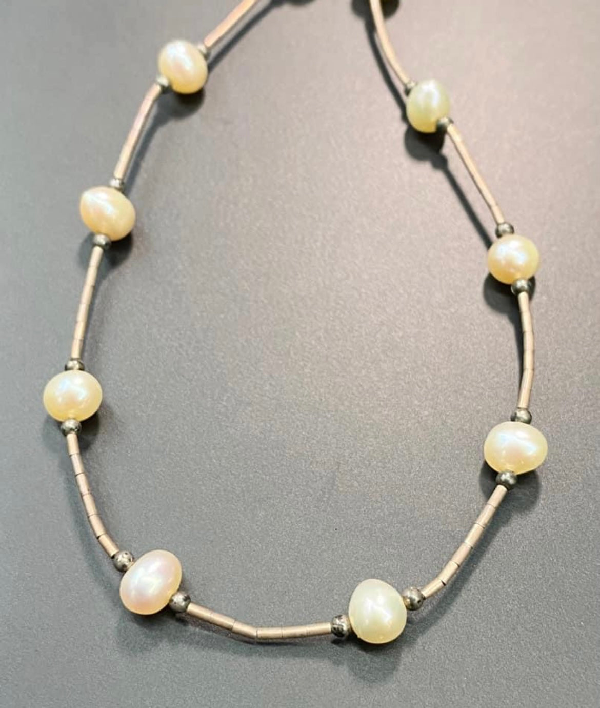 Sterling Silver Pearl Necklace