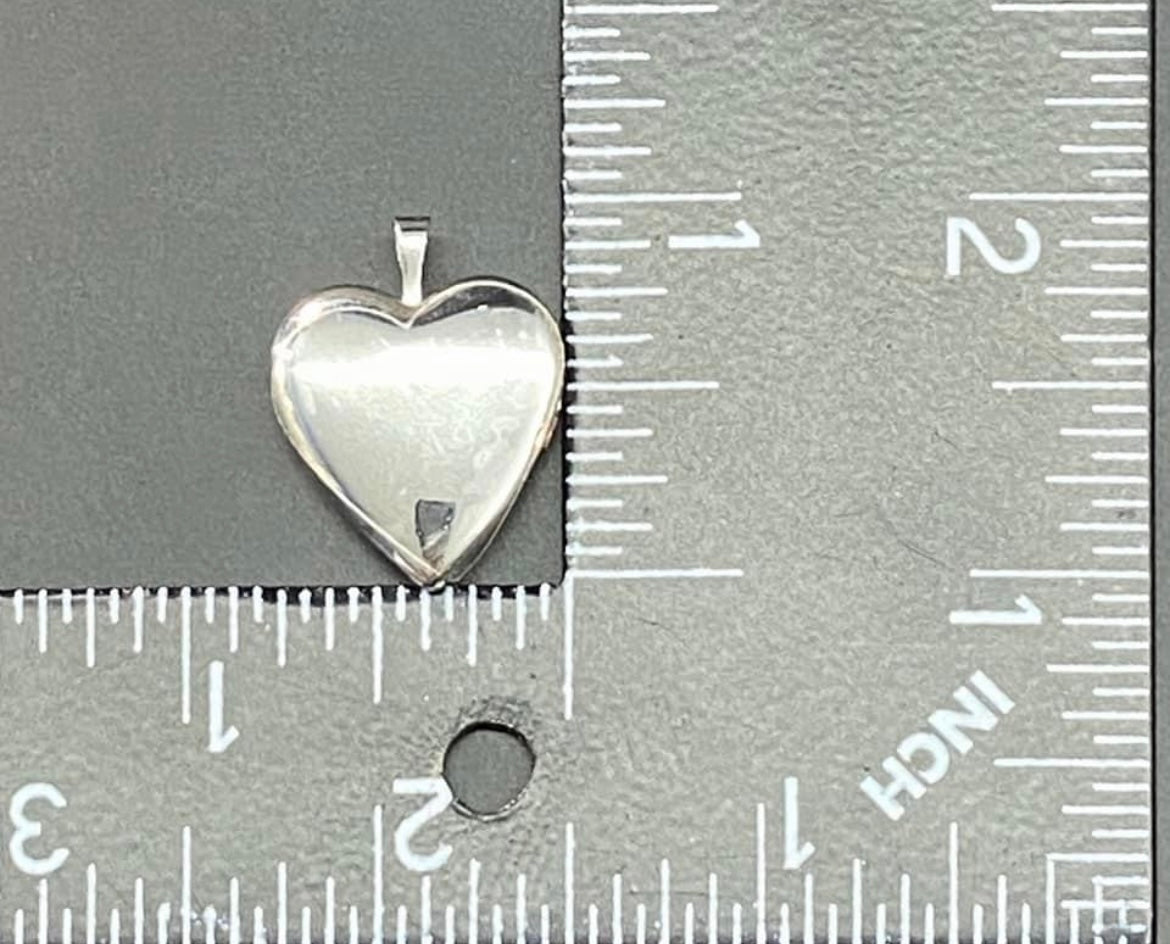 TK Sterling Silver Heart Locket Pendant