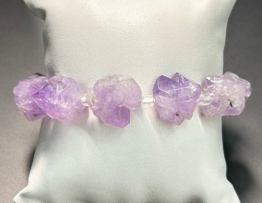 Raw Amethyst Bracelet