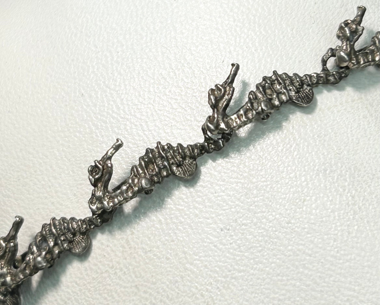 Artisan Sterling Silver Seahorse Bracelet