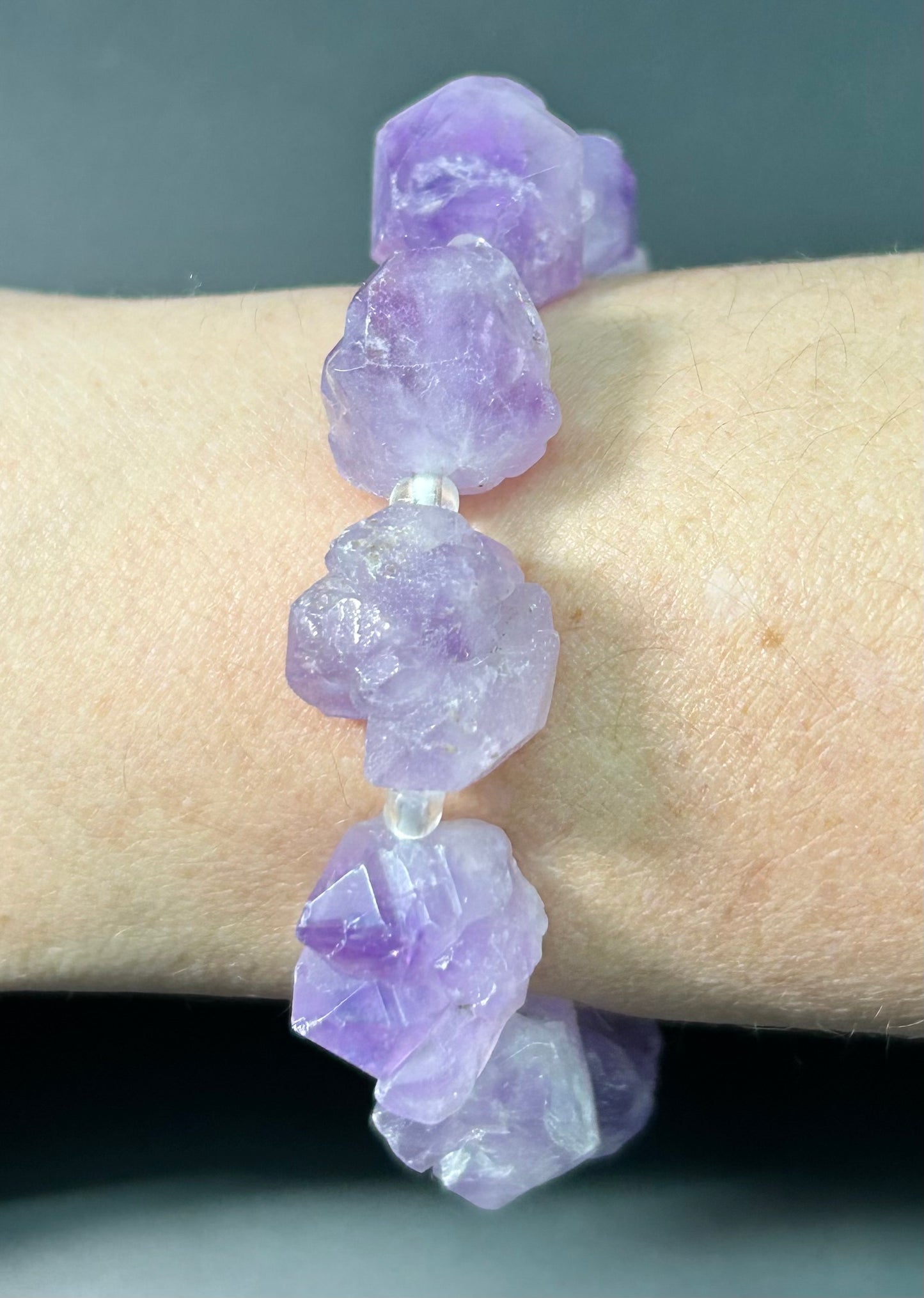 Raw Amethyst Bracelet