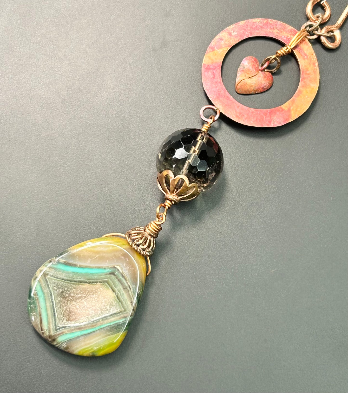 Artisan Geode Copper Necklace