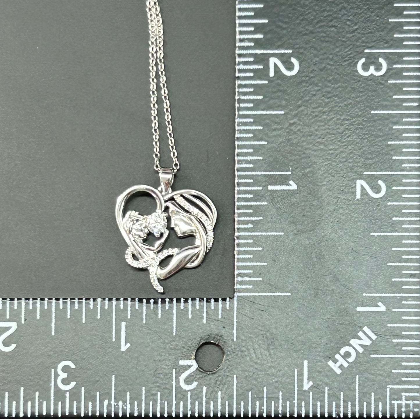 Sterling Silver Mother & Child Necklace