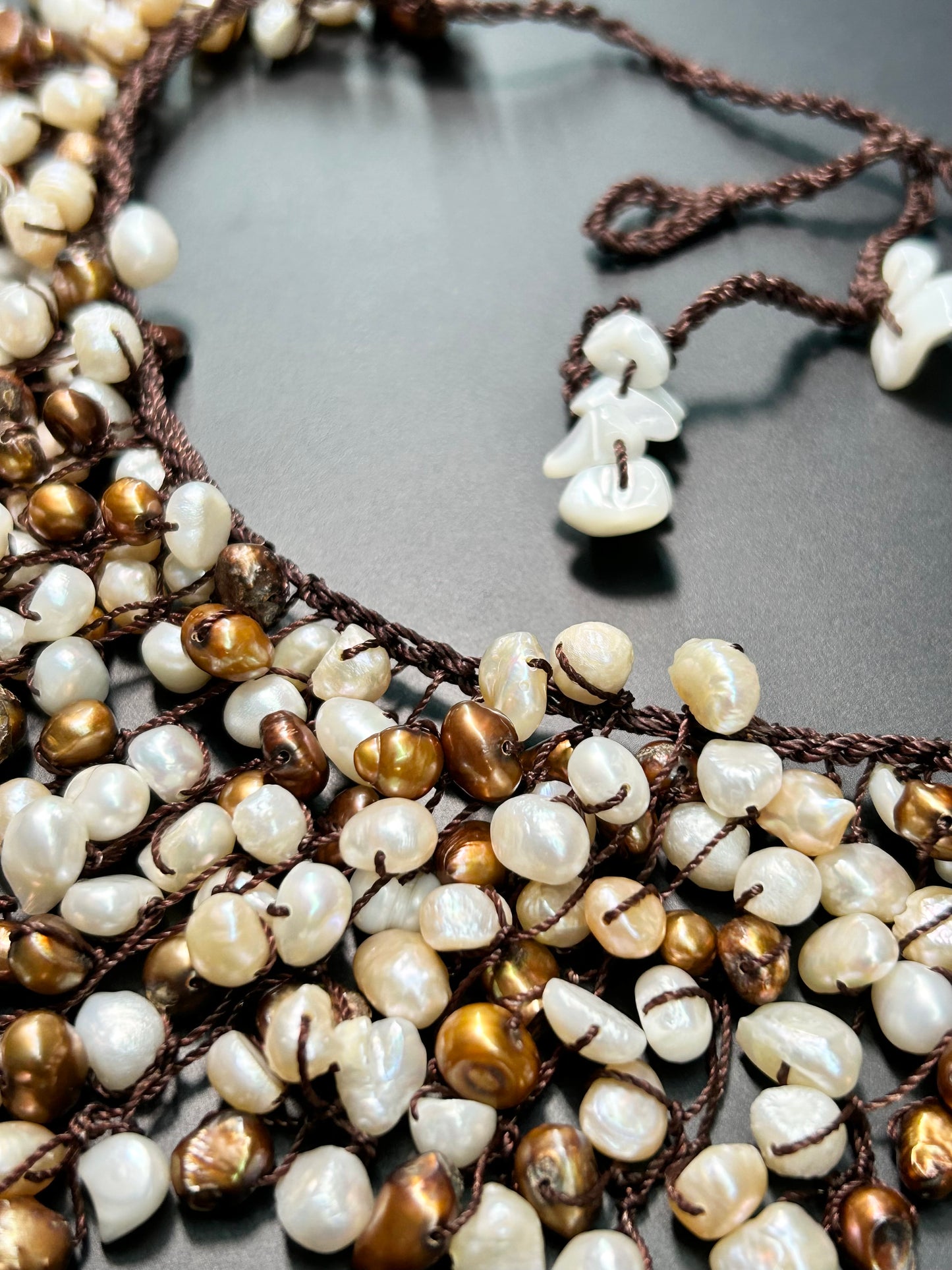 Cascading Pearl Necklace