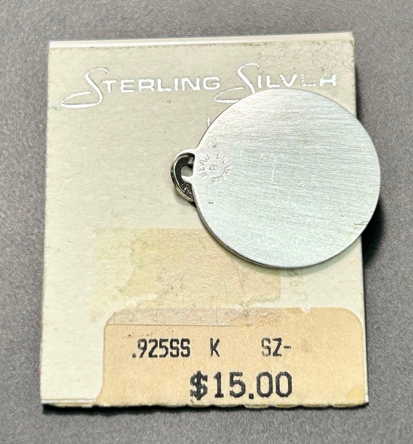 Beau Sterling Silver Confirmation Pendant or Charm