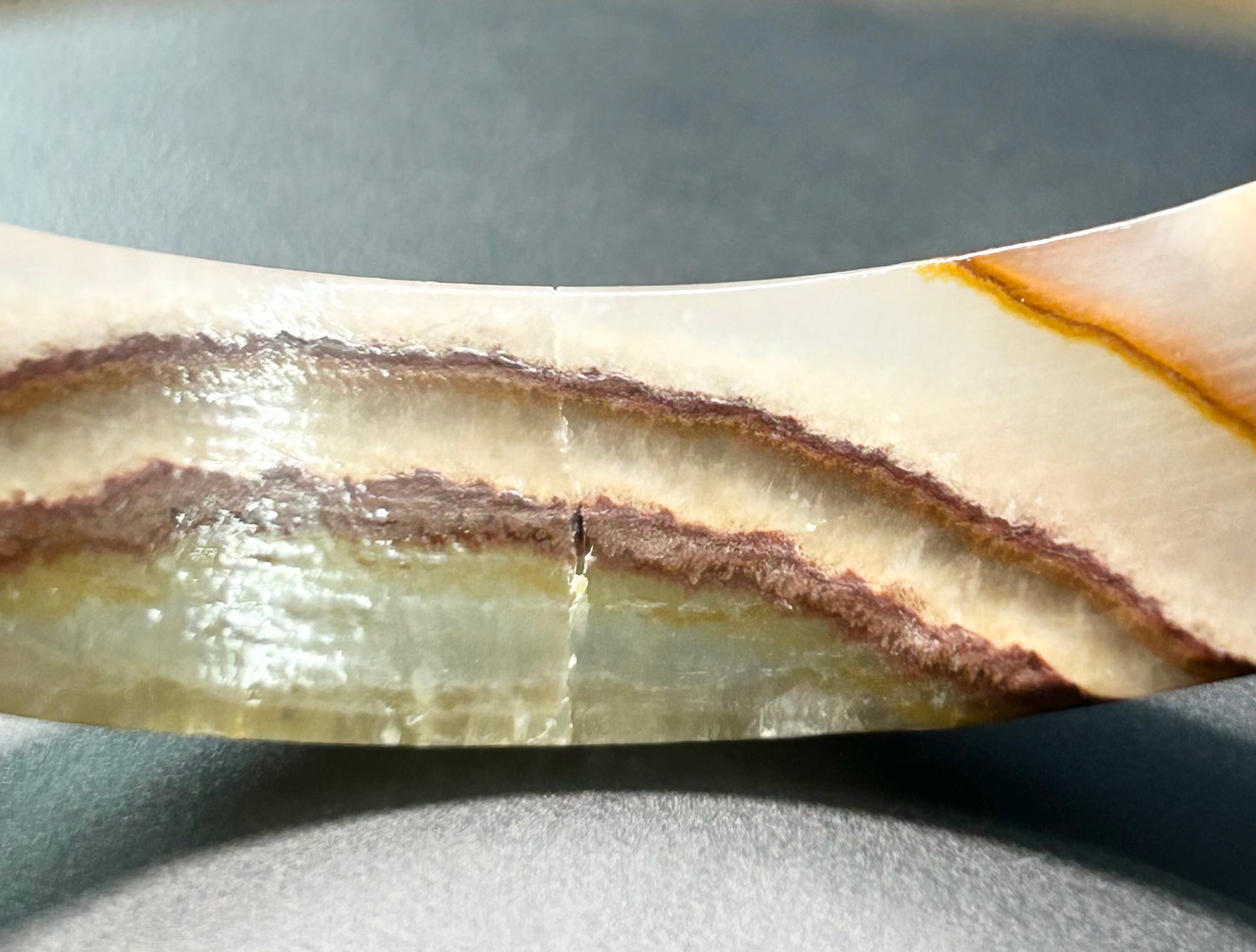 Agate Bangle Bracelet