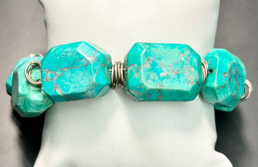 Chrysocolla Chunky Bracelet