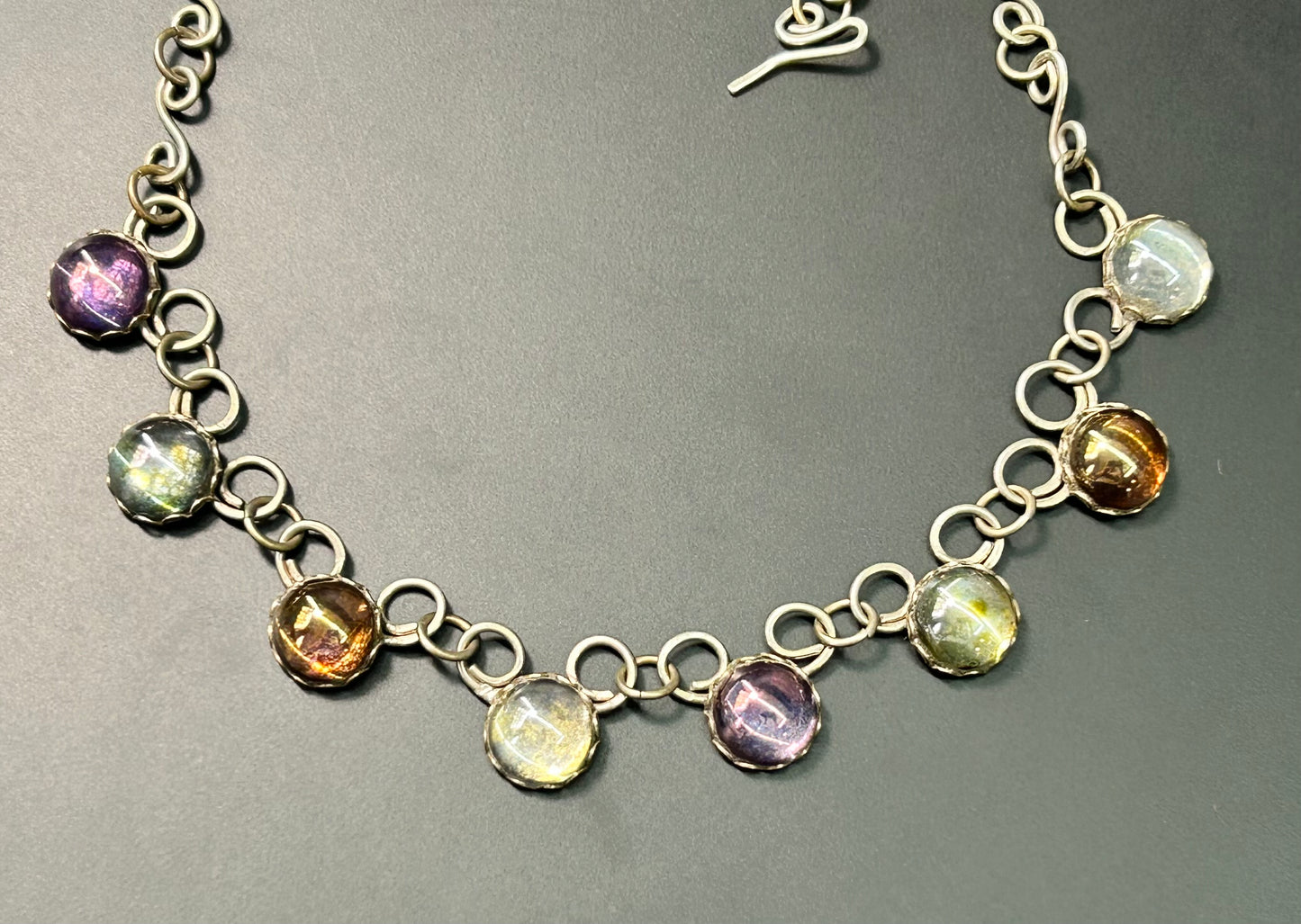 Glass Cabochon Necklace