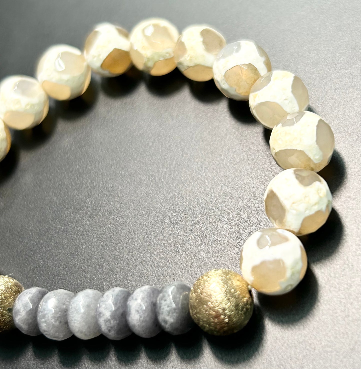 Tibetan Dzi Agate Stretch Bracelet