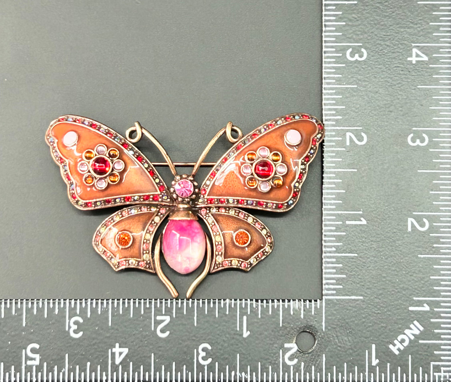 Joan Rivers Butterfly Brooch