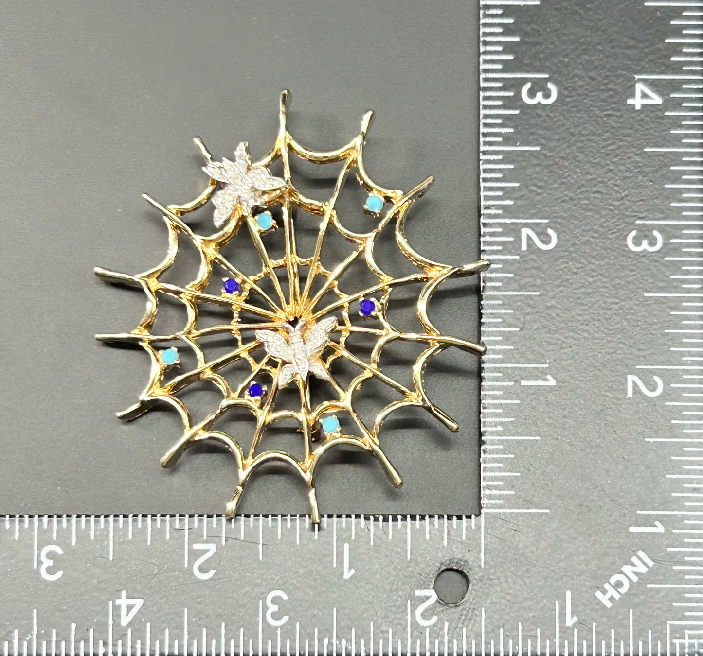 Panetta Spider Web Brooch Pendant