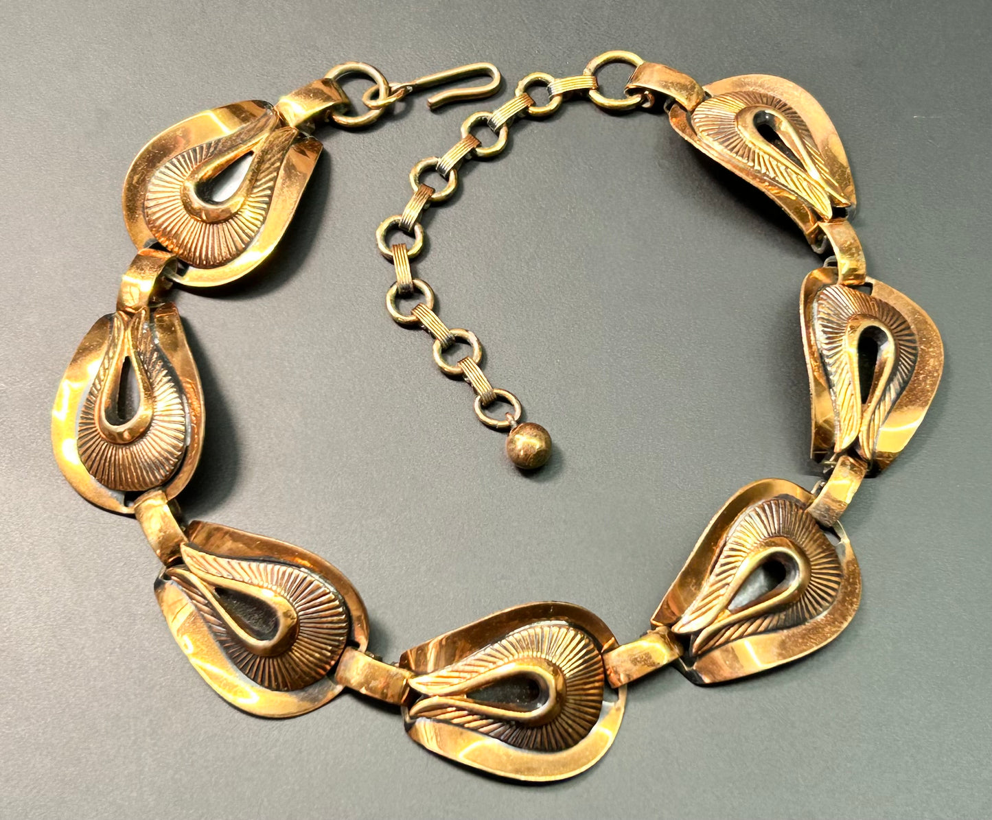 Vintage Copper Collar Necklace