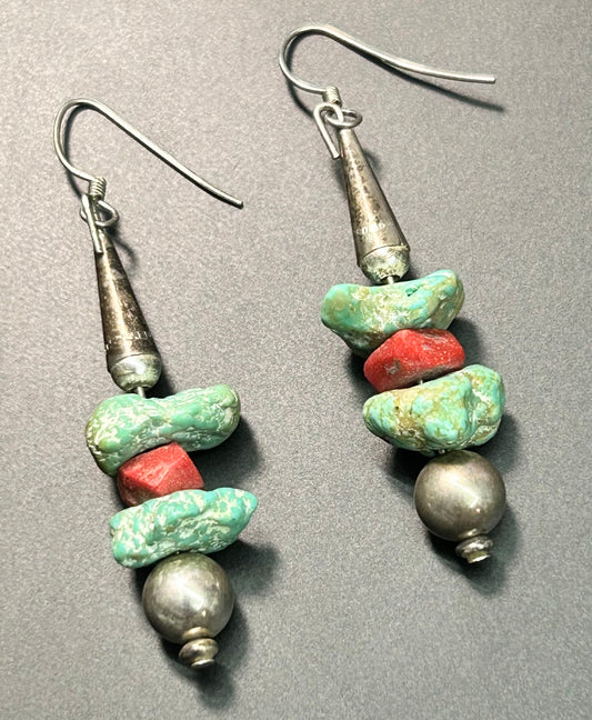 Native American Sterling Silver Earrings