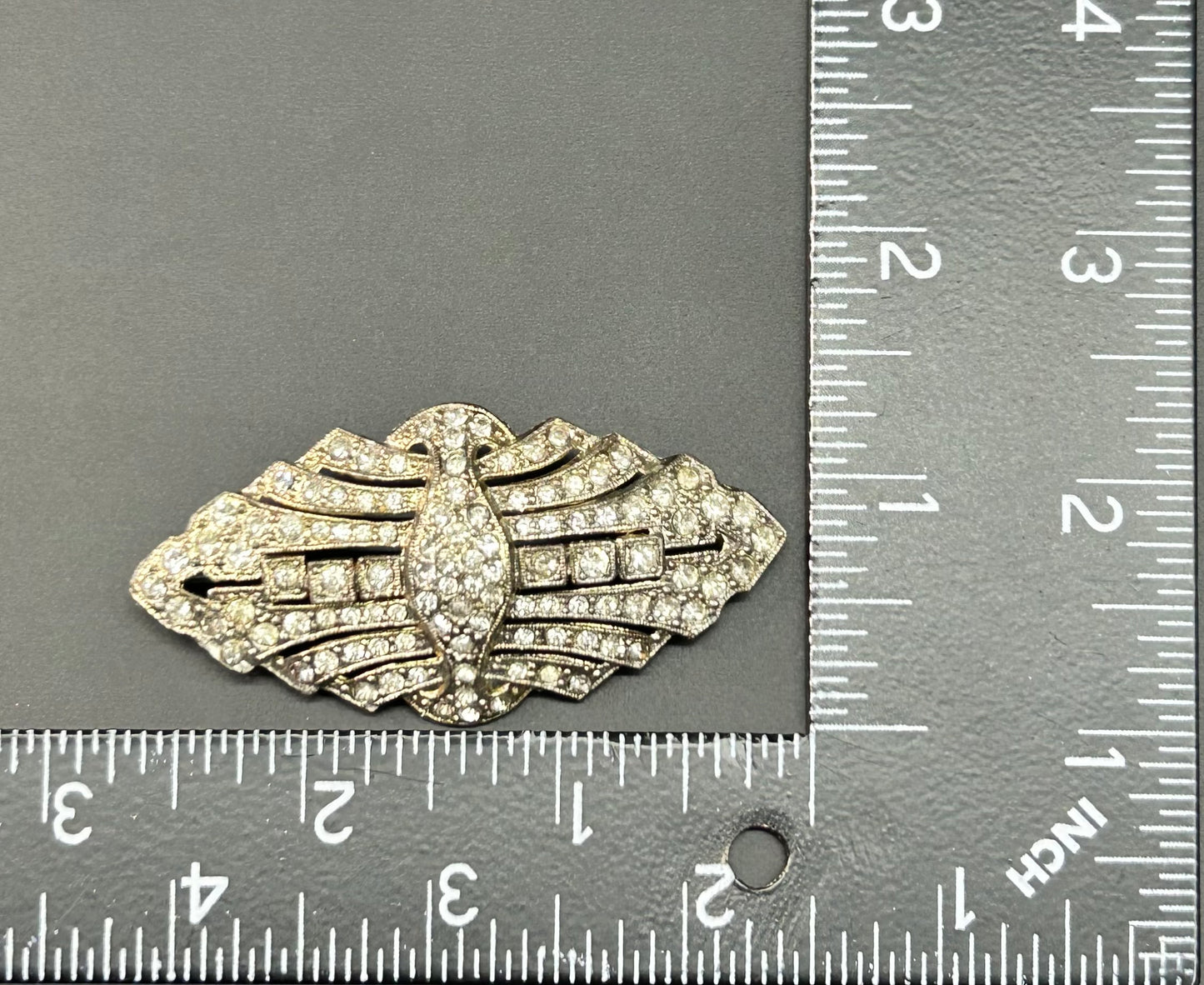 Art Deco Rhinestone Brooch