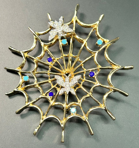 Panetta Spider Web Brooch Pendant