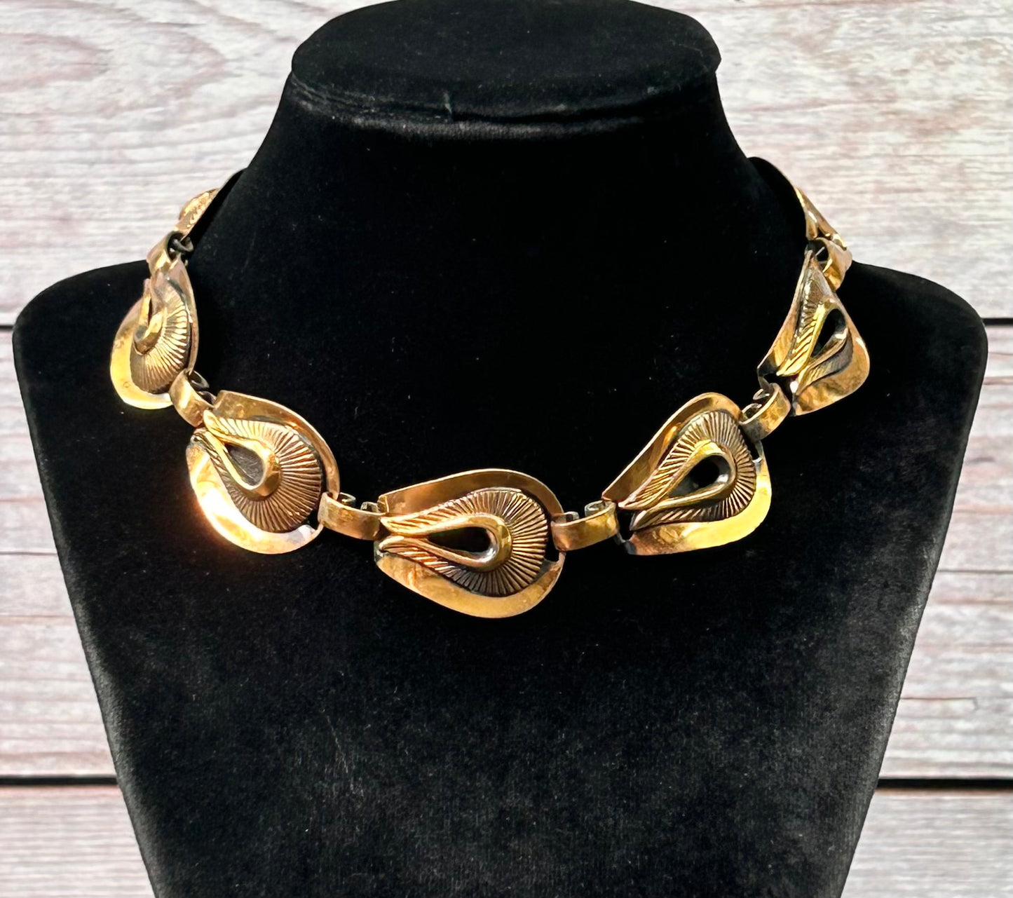 Vintage Copper Collar Necklace