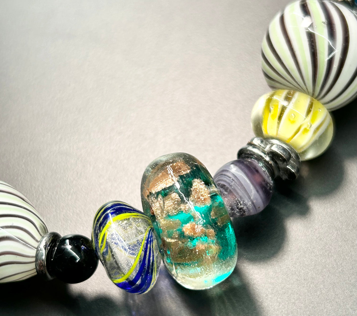 Colorful Glass Bead Neacklace