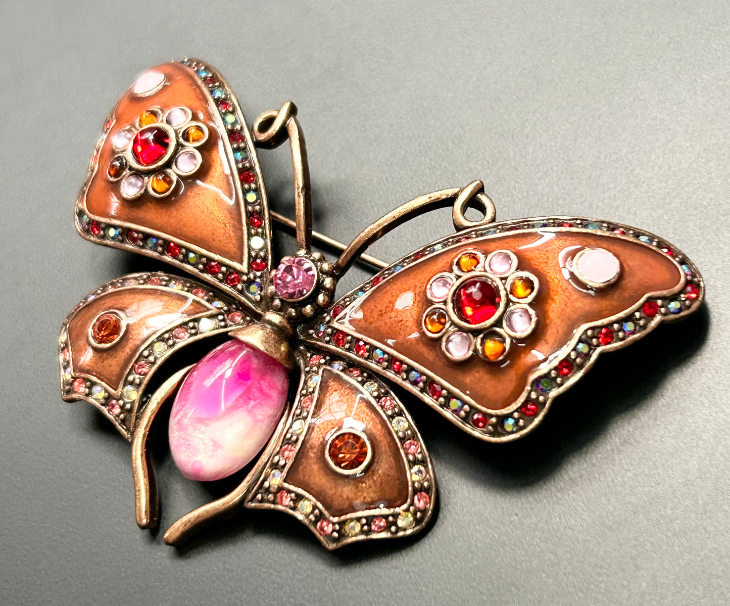 Joan Rivers Butterfly Brooch