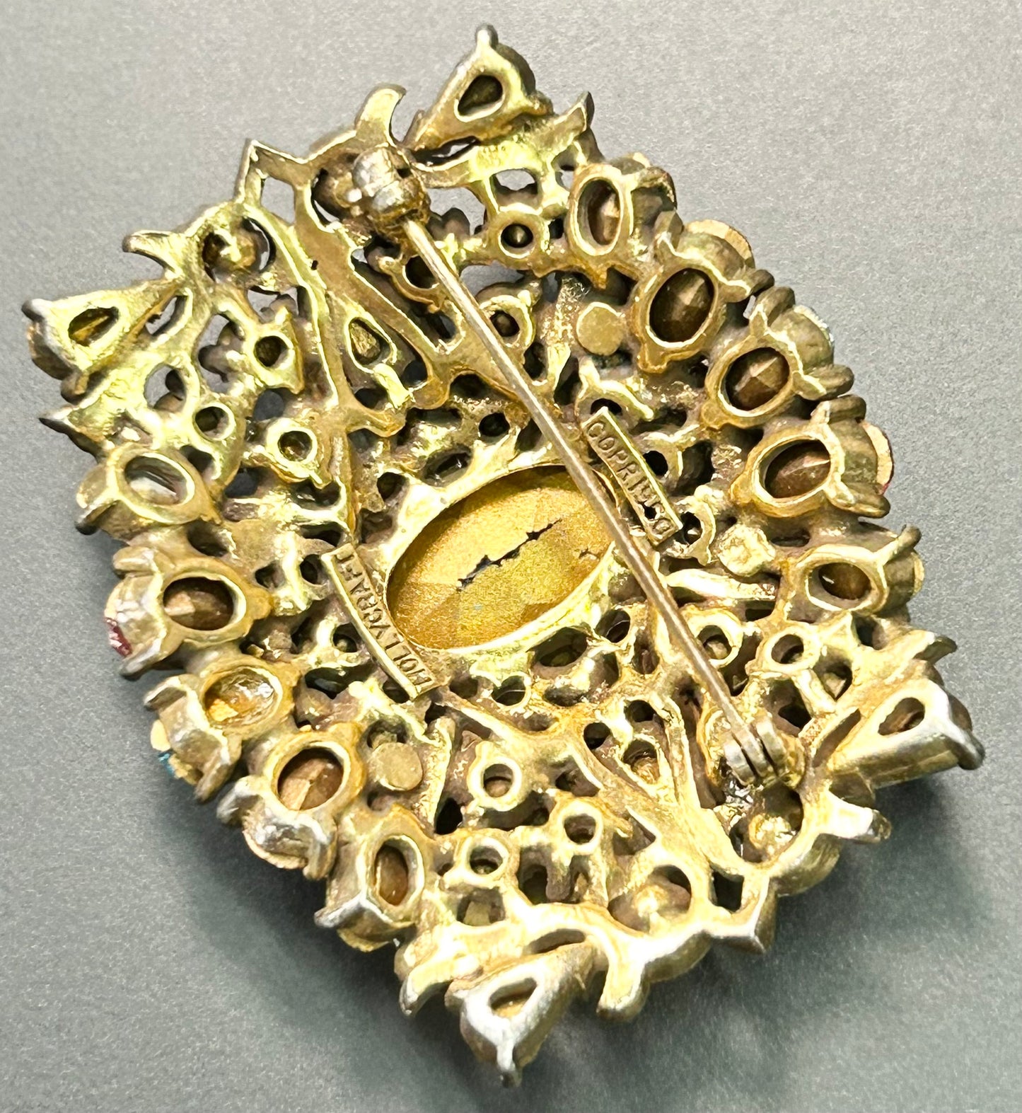 1950 Hollycraft Rhinestone Brooch