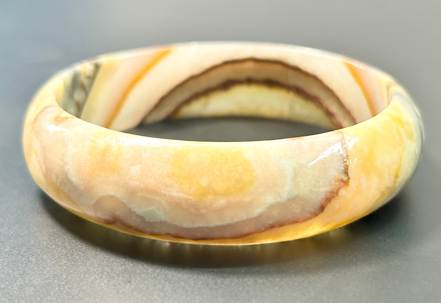 Agate Bangle Bracelet