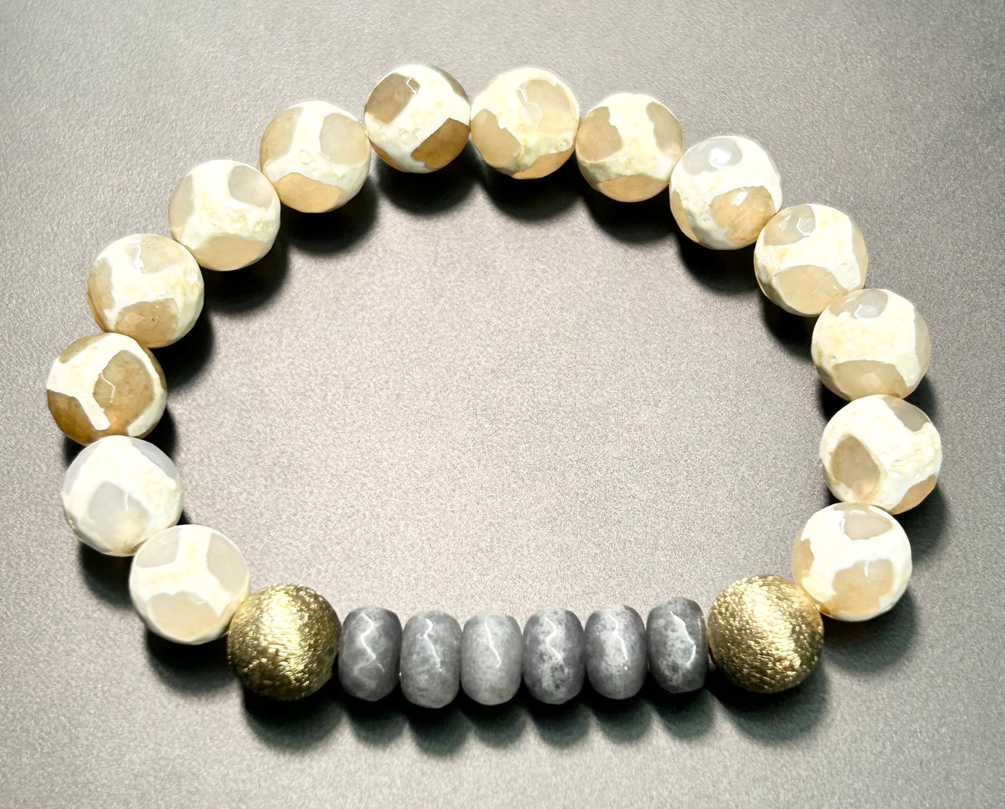 Tibetan Dzi Agate Stretch Bracelet