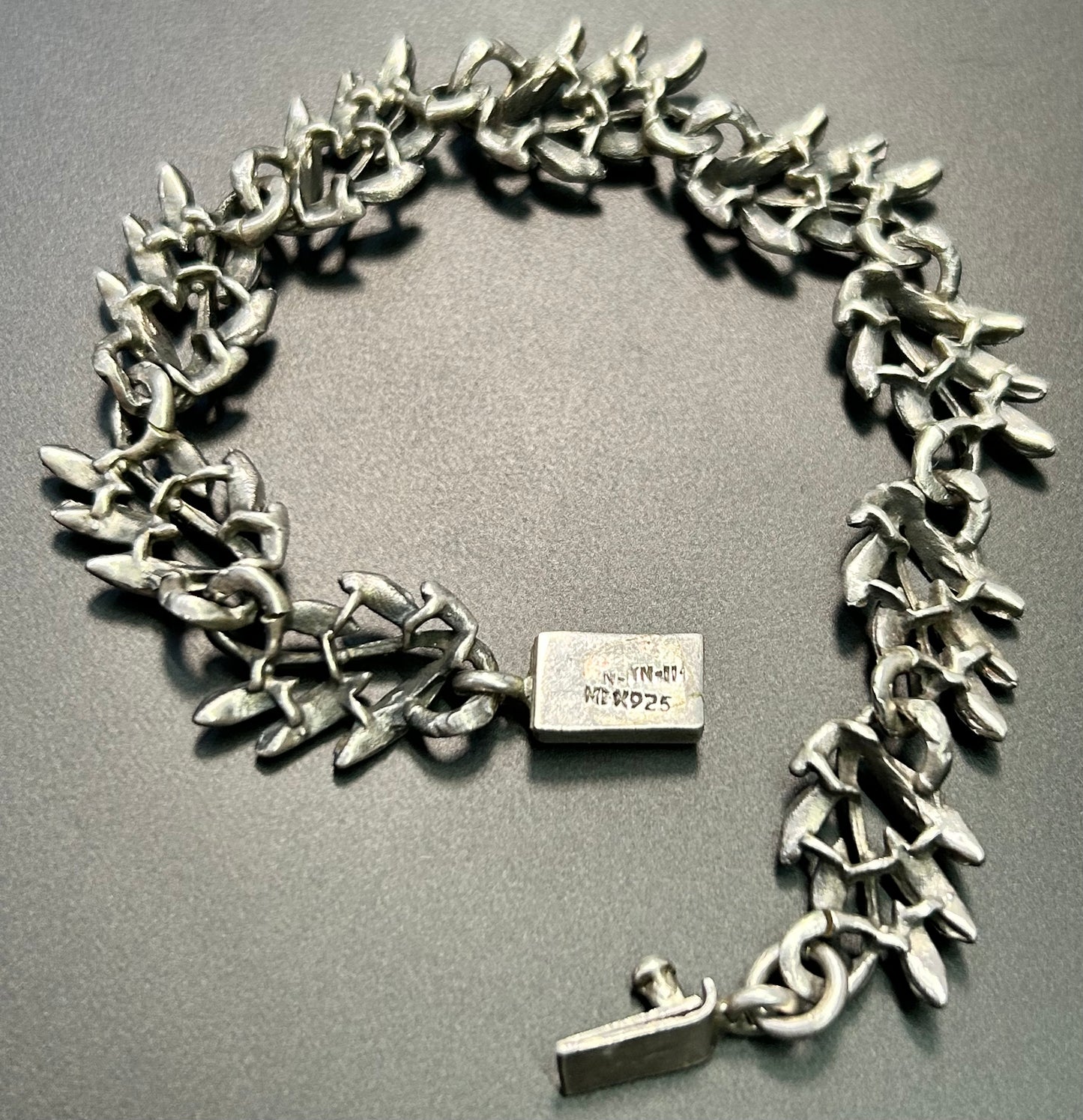 Taxco Mexico Sterling Silver Leaf Bracelet