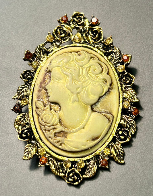 Acrylic Cameo Pendant