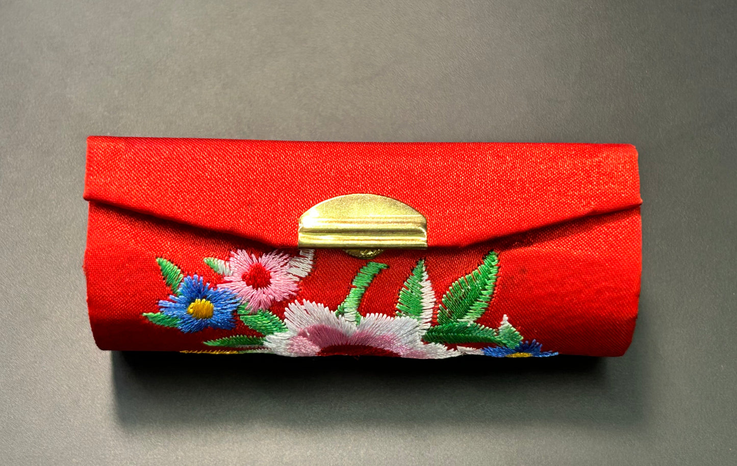 Embroidered Lipstick Case