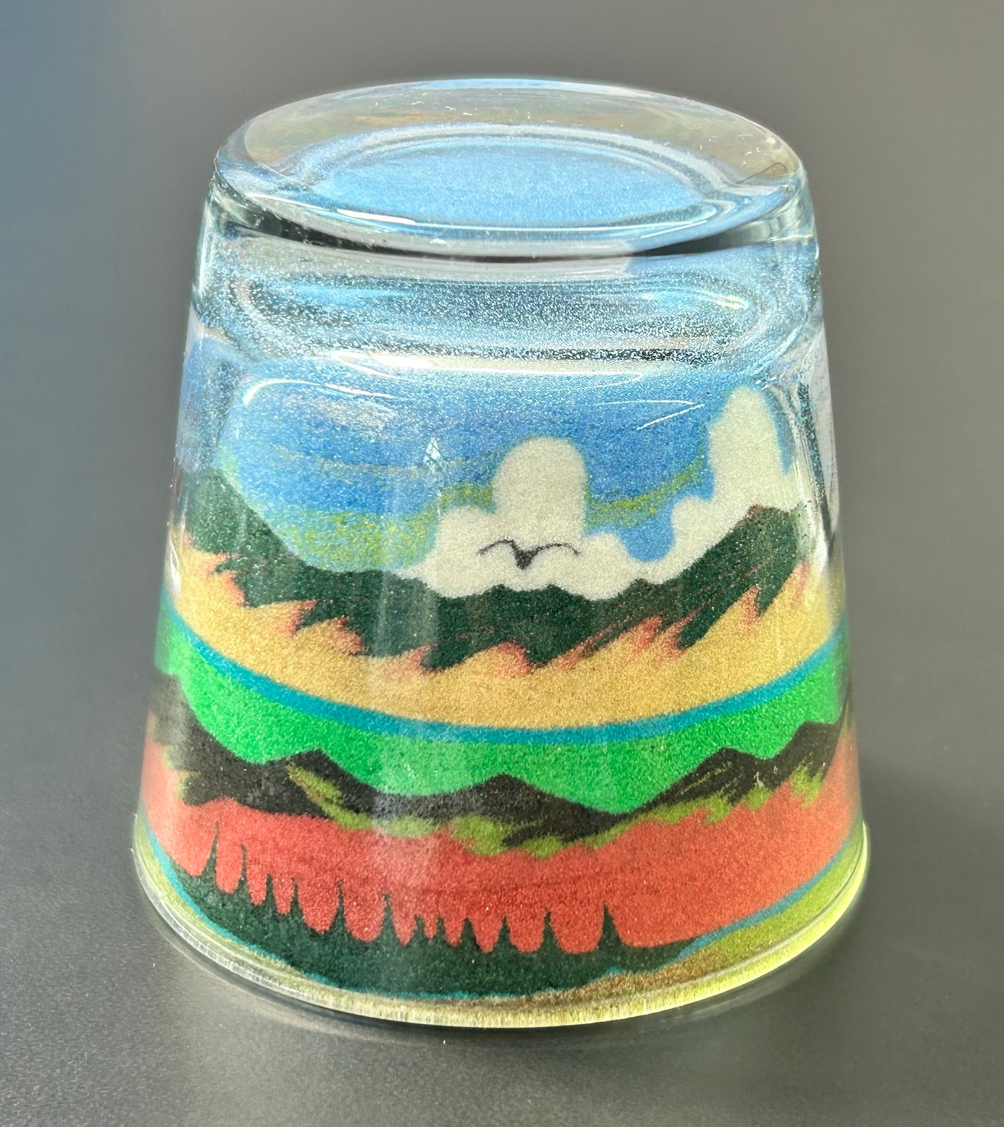 Sunset Sand Art Paperweight