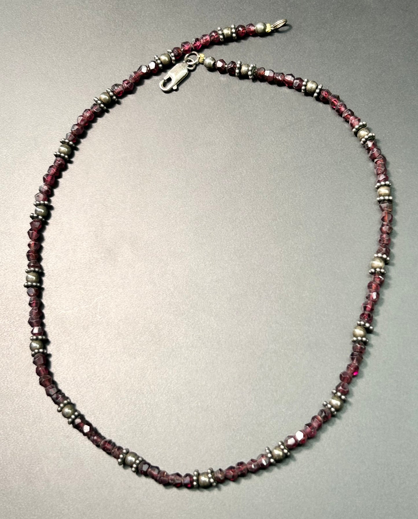 Sterling Silver Garnet Necklace